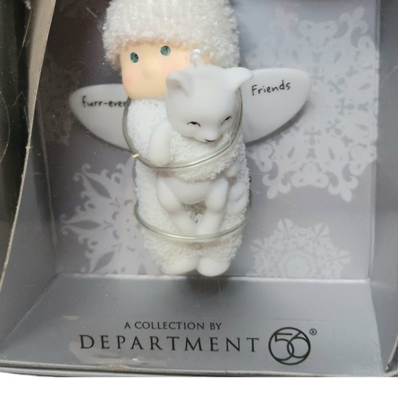 Department 56 Snow Baby with Cat Furr-ever Friends Christmas Ornament 2010 - Picture 3 of 7
